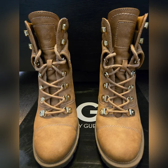 Guess Jollyn Lace-up Boots - Size 7 - Picture 3 of 5